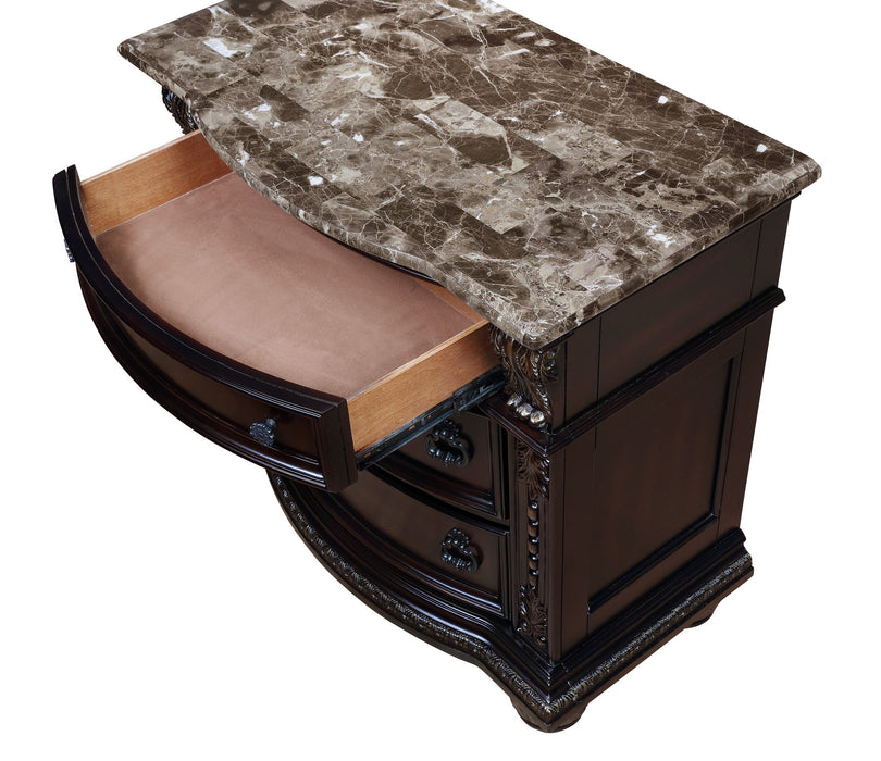 Stanley - Nightstand - Cherry – Accent Nightstands by Crown Mark at Furniture Wholesale Plus , Nashville furniture store