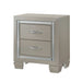 Platinum - Youth Nightstand - Сhampagne – Nightstands by Elements International at Furniture Wholesale Plus , Nashville furniture store