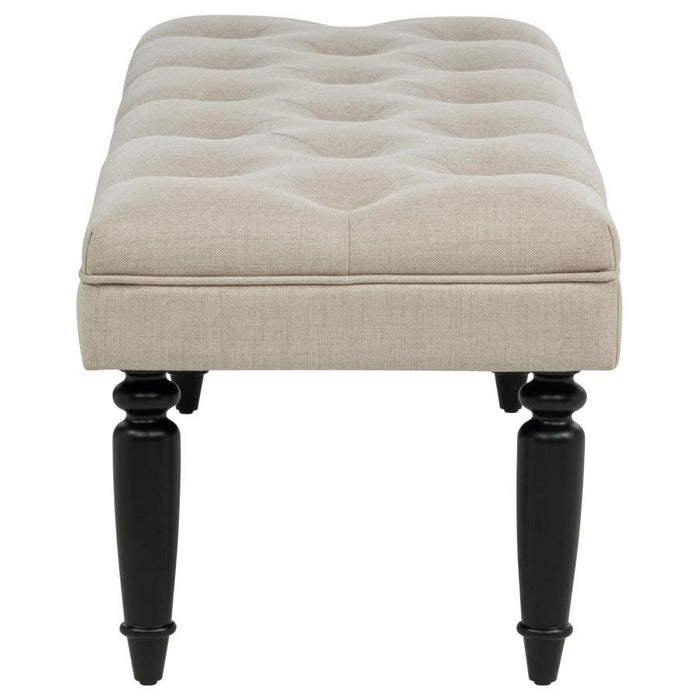 Marsha - 52" Upholstered Entryway Accent Bench - Latte – Upholstered Benches by Coaster Fine Furniture at Furniture Wholesale Plus , Nashville furniture store