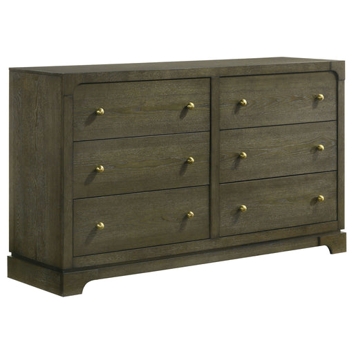 Gran Park - 6-Drawer Dresser Cabinet – Dressers by Coaster Fine Furniture at Furniture Wholesale Plus , Nashville furniture store