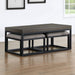 Yukon - Rectangle Nesting Table And Stool - Brown – Nesting Tables by Steve Silver Furniture at Furniture Wholesale Plus , Nashville furniture store