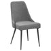 Alan - Fabric Upholstered Dining Side Chair (Set of 2) - Gray - Premium Chair Sets from CoasterEssence - Just $319! Shop now at Furniture Wholesale Plus  We are the best furniture store in Nashville, Hendersonville, Goodlettsville, Madison, Antioch, Mount Juliet, Lebanon, Gallatin, Springfield, Murfreesboro, Franklin, Brentwood