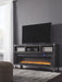 Todoe - Gray - 2 Pc. - 65" TV Stand with Wide Fireplace Insert - Premium Fireplace TV Stands from Signature Design by Ashley® - Just $1268! Shop now at Furniture Wholesale Plus  We are the best furniture store in Nashville, Hendersonville, Goodlettsville, Madison, Antioch, Mount Juliet, Lebanon, Gallatin, Springfield, Murfreesboro, Franklin, Brentwood
