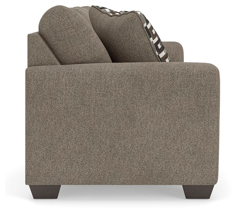 Triston-Peaks - Sofa - Suede – Stationary Sofas by Benchcraft® at Furniture Wholesale Plus , Nashville furniture store