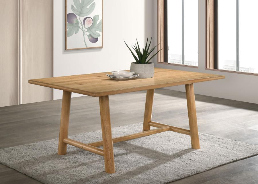 Duncan - 71" Rectangular Wood Dining Room Table - Washed Oak – Dining Tables by Coaster Fine Furniture at Furniture Wholesale Plus , Nashville furniture store