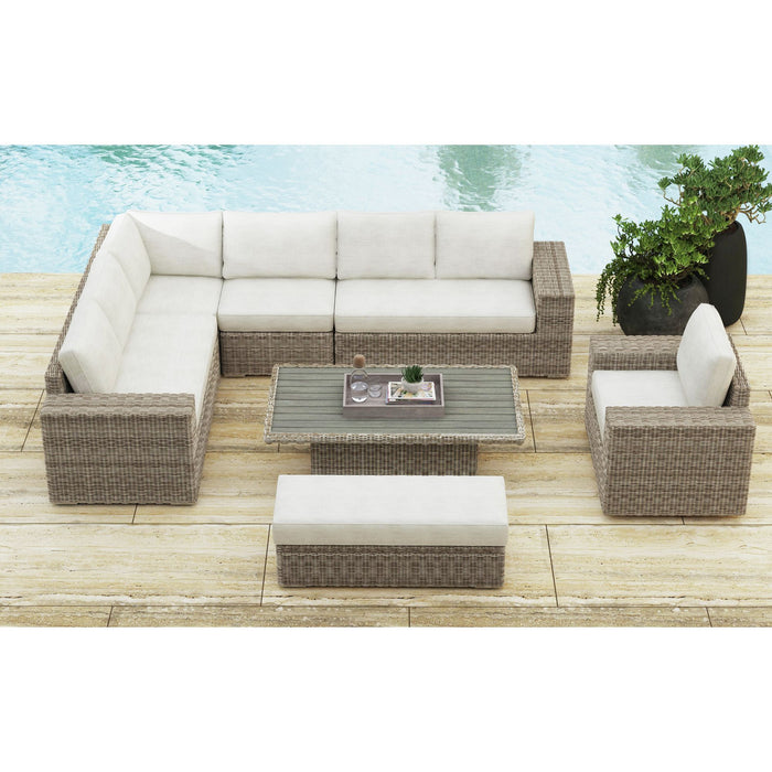 Carmona - Ottoman - Natural – Ottomans by Elements International at Furniture Wholesale Plus , Nashville furniture store