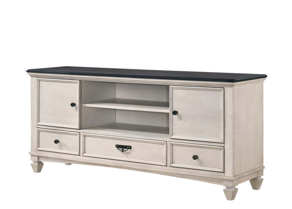 Sawyer - TV Stand - Antique White - Premium TV Stands from Crown Mark - Just $489! Shop now at Furniture Wholesale Plus  We are the best furniture store in Nashville, Hendersonville, Goodlettsville, Madison, Antioch, Mount Juliet, Lebanon, Gallatin, Springfield, Murfreesboro, Franklin, Brentwood