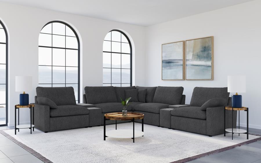 Collins - 7-Piece Modular Power Reclining Sectional – Reclining Sectionals by Coaster Fine Furniture at Furniture Wholesale Plus , Nashville furniture store