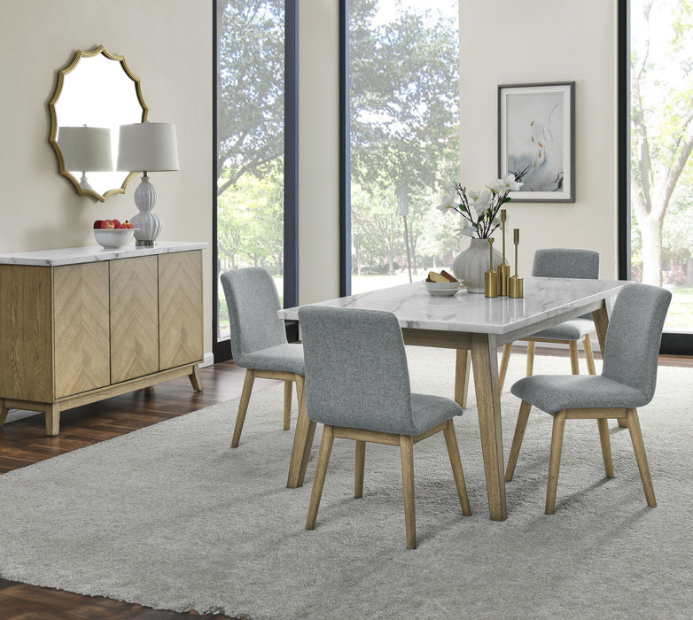 Vida - 5 Piece Dining Set - Brown – 5 Piece Dining Room Sets by Steve Silver Furniture at Furniture Wholesale Plus , Nashville furniture store
