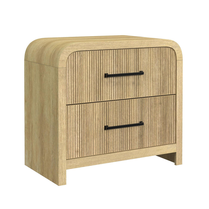 Ridgemont - 2-Drawer Nightstand With USB – Nightstands w/ Charging Stations by Elements International at Furniture Wholesale Plus , Nashville furniture store