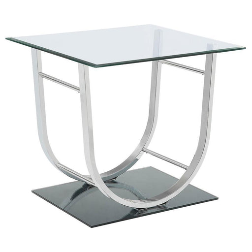 Danville - Rectangular U-Shaped Glass Top Table – End Tables by CoasterEssence at Furniture Wholesale Plus , Nashville furniture store