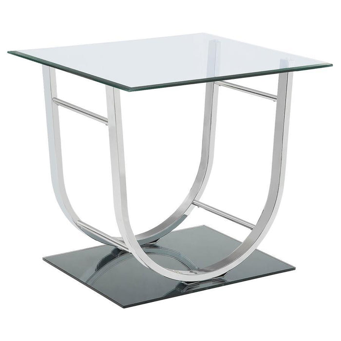 Danville - Rectangular U-Shaped Glass Top Table – End Tables by CoasterEssence at Furniture Wholesale Plus , Nashville furniture store
