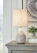 Aleela - Metal Table Lamp  - White / Gold Finish – Table Lamps by Signature Design by Ashley® at Furniture Wholesale Plus , Nashville furniture store