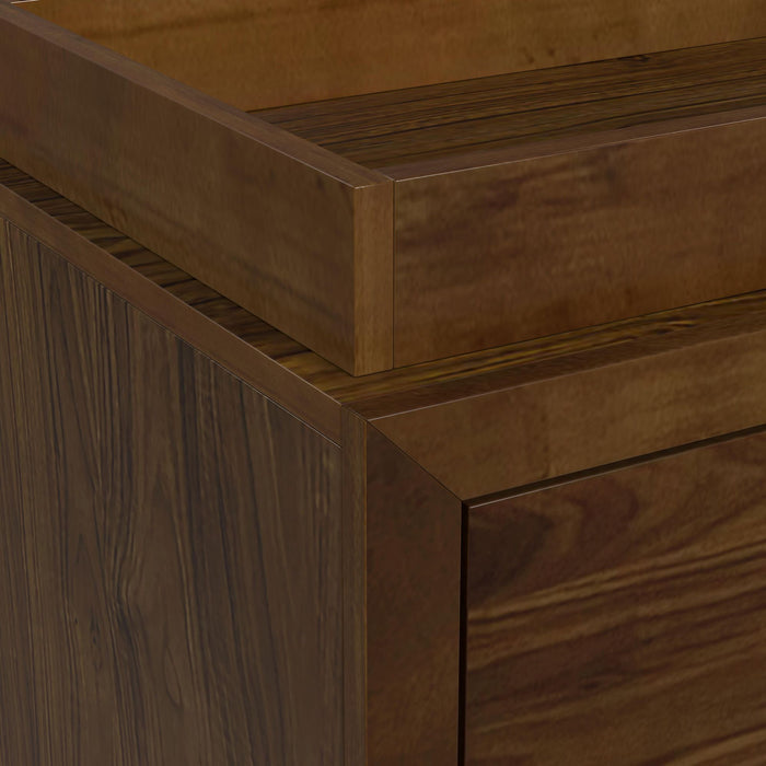 Malia - Dresser And Topper - Walnut – Dressing Kits by Elements International at Furniture Wholesale Plus , Nashville furniture store