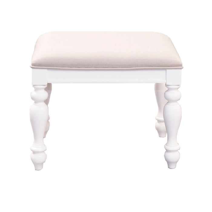 Summer House - Vanity Stool - Oyster White – Vanity Stools by Liberty Furniture at Furniture Wholesale Plus , Nashville furniture store