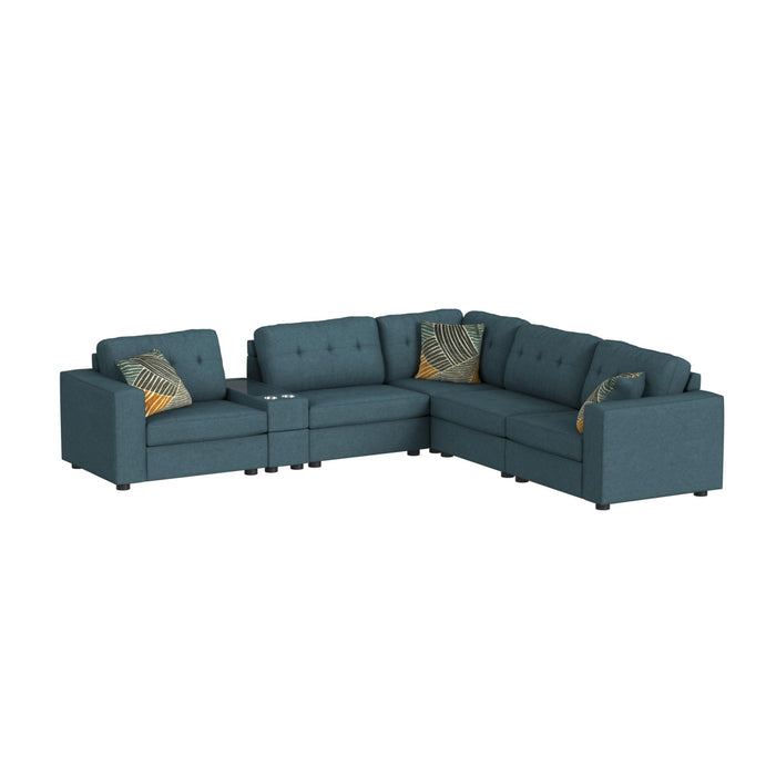 Options One - Living Room Set Sectional – 2 Piece Living Room Sets by Elements International at Furniture Wholesale Plus , Nashville furniture store