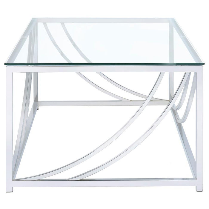 Lille - Glass Top Entryway Sofa Console Table Accents – End Tables by CoasterEssence at Furniture Wholesale Plus , Nashville furniture store