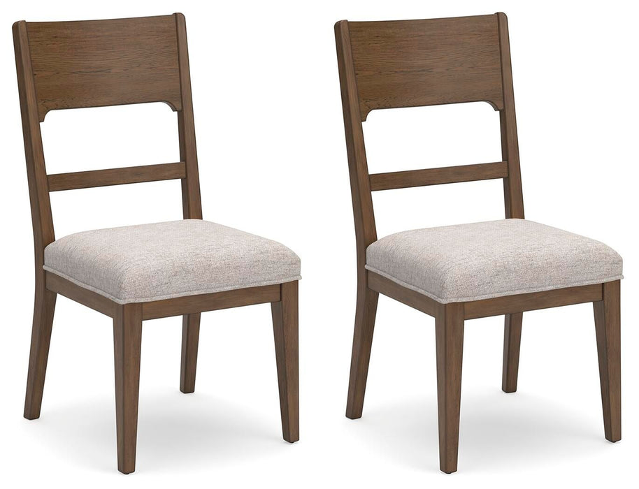 Cabalynn - Dining Uph Side Chair (Set of 2) - Oatmeal / Light Brown – Chair Sets by Signature Design by Ashley® at Furniture Wholesale Plus , Nashville furniture store