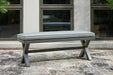 Elite Park - Bench With Cushion - Gray – Benches by Signature Design by Ashley® at Furniture Wholesale Plus , Nashville furniture store