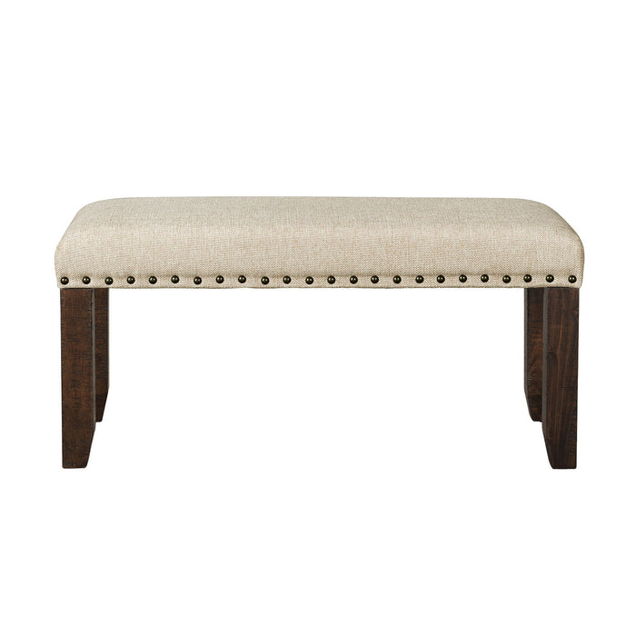 Jax - Bench - Cream – Upholstered Benches by Elements International at Furniture Wholesale Plus , Nashville furniture store