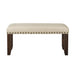 Jax - Bench - Cream – Upholstered Benches by Elements International at Furniture Wholesale Plus , Nashville furniture store