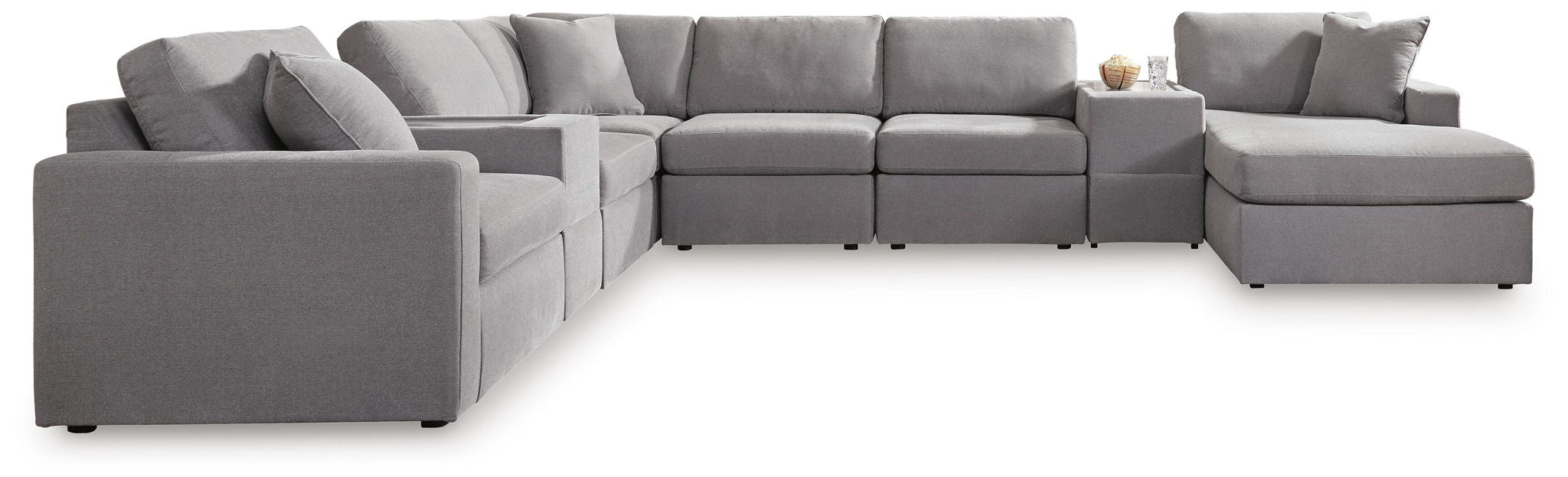 Modmax - Sectional - Granite – Stationary Sectionals by Signature Design by Ashley® at Furniture Wholesale Plus , Nashville furniture store