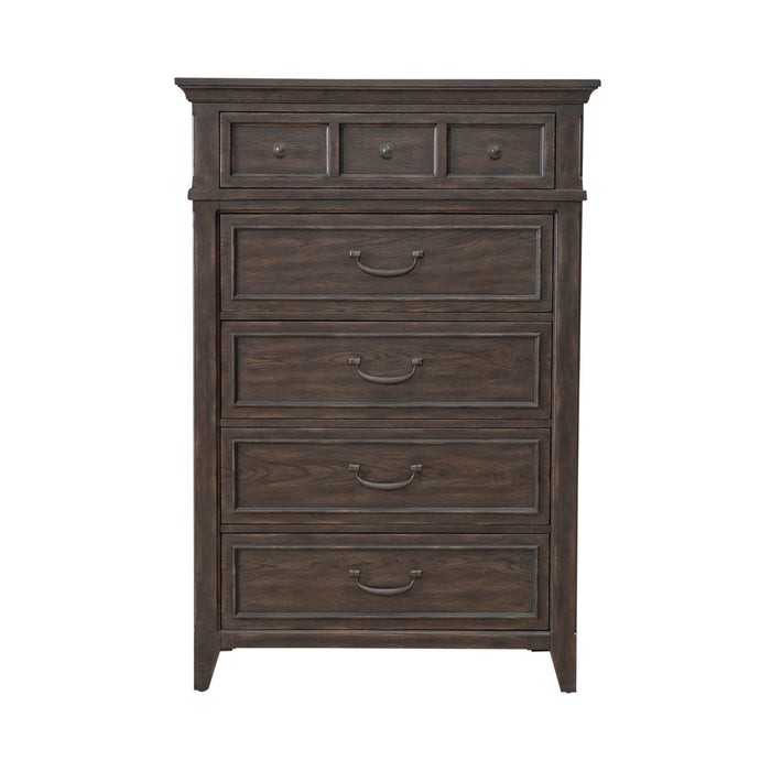 Paradise Valley - 5 Drawer Chest - Saddle Brown – Accent Chests by Liberty Furniture at Furniture Wholesale Plus , Nashville furniture store