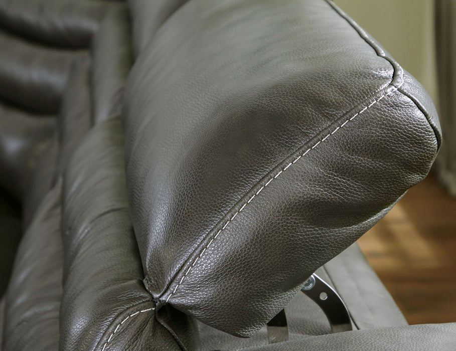 Center Line - Power Recliner Sectional – Reclining Sectionals by Signature Design by Ashley® at Furniture Wholesale Plus , Nashville furniture store