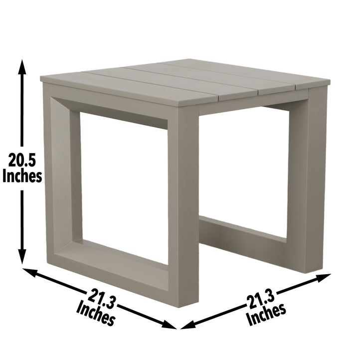 Dalilah - Patio Square End Table - Gray – End Tables by Steve Silver Furniture at Furniture Wholesale Plus , Nashville furniture store