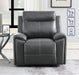 Gaston - Manual Recliner - Gray – Reclining Chairs by Steve Silver Furniture at Furniture Wholesale Plus , Nashville furniture store
