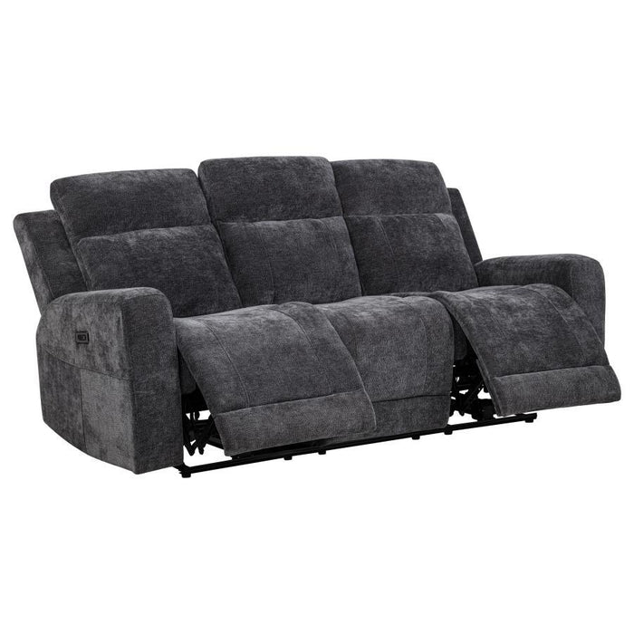 Kennett - Chenille Upholstered Power Reclining Sofa – Reclining Sofas by Coaster Fine Furniture at Furniture Wholesale Plus , Nashville furniture store