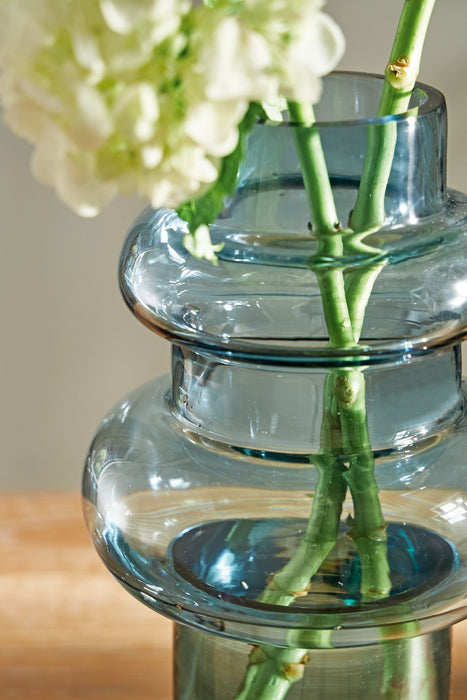 Vallmen - Blue - Premium Vases & Jars from Signature Design by Ashley® - Just $58! Shop now at Furniture Wholesale Plus  We are the best furniture store in Nashville, Hendersonville, Goodlettsville, Madison, Antioch, Mount Juliet, Lebanon, Gallatin, Springfield, Murfreesboro, Franklin, Brentwood