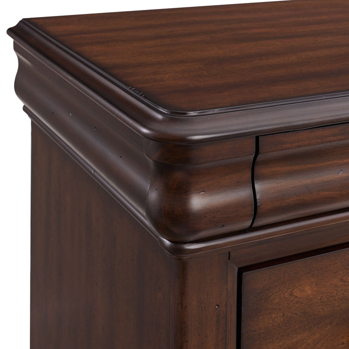 Phillipe - 5-Drawer Chest - Cherry – Accent Chests by Elements International at Furniture Wholesale Plus , Nashville furniture store