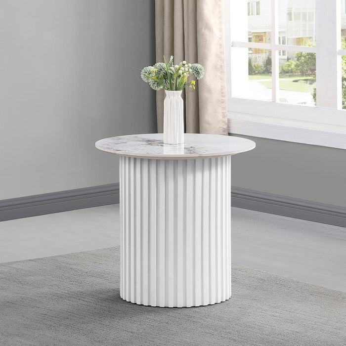 Rowena - Round Sintered Stone Table – End Tables by Coaster Fine Furniture at Furniture Wholesale Plus , Nashville furniture store