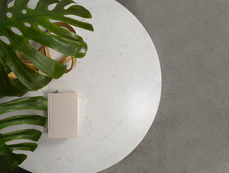 Astoria - Round Genuine Marble Side End Table - White – End Tables by Coaster Fine Furniture at Furniture Wholesale Plus , Nashville furniture store