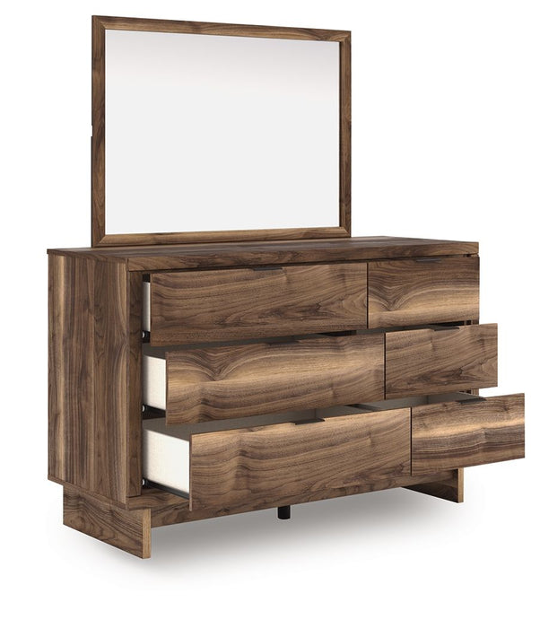 Chirason - 3 Pc. - Twin Panel Bed With Storage, Dresser And Mirror - Brown – 3 Piece Bedroom Sets by Signature Design by Ashley® at Furniture Wholesale Plus , Nashville furniture store