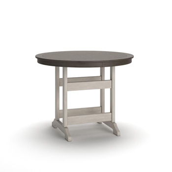 Vista Highlands - Round Counter Table With Umbrella Option - Brown / White – Dining Tables by Signature Design by Ashley® at Furniture Wholesale Plus , Nashville furniture store