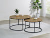 Lainey - 2 Piece Round Nesting Coffee Table - Mango – Nesting Tables by Coaster Fine Furniture at Furniture Wholesale Plus , Nashville furniture store