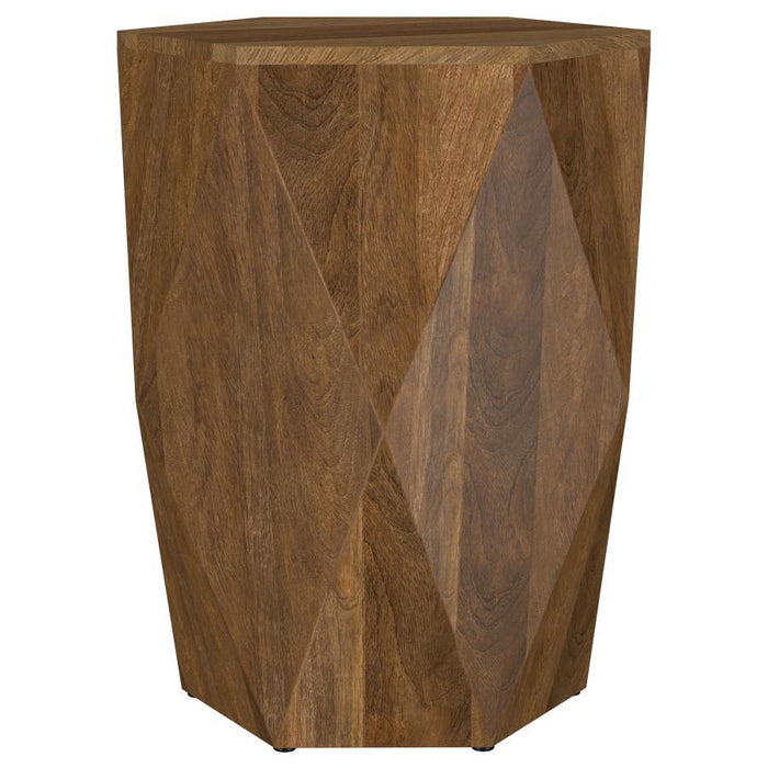 Zalika - Hexagonal Solid Mango Wood Table – End Tables by Coaster Fine Furniture at Furniture Wholesale Plus , Nashville furniture store