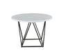 Ramona - Marble Top Round Dining Table - White – Dining Tables by Steve Silver Furniture at Furniture Wholesale Plus , Nashville furniture store