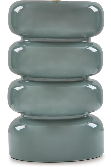 Clayard - Ceramic Table Lamp - Gray Blue – Table Lamps by Signature Design by Ashley® at Furniture Wholesale Plus , Nashville furniture store
