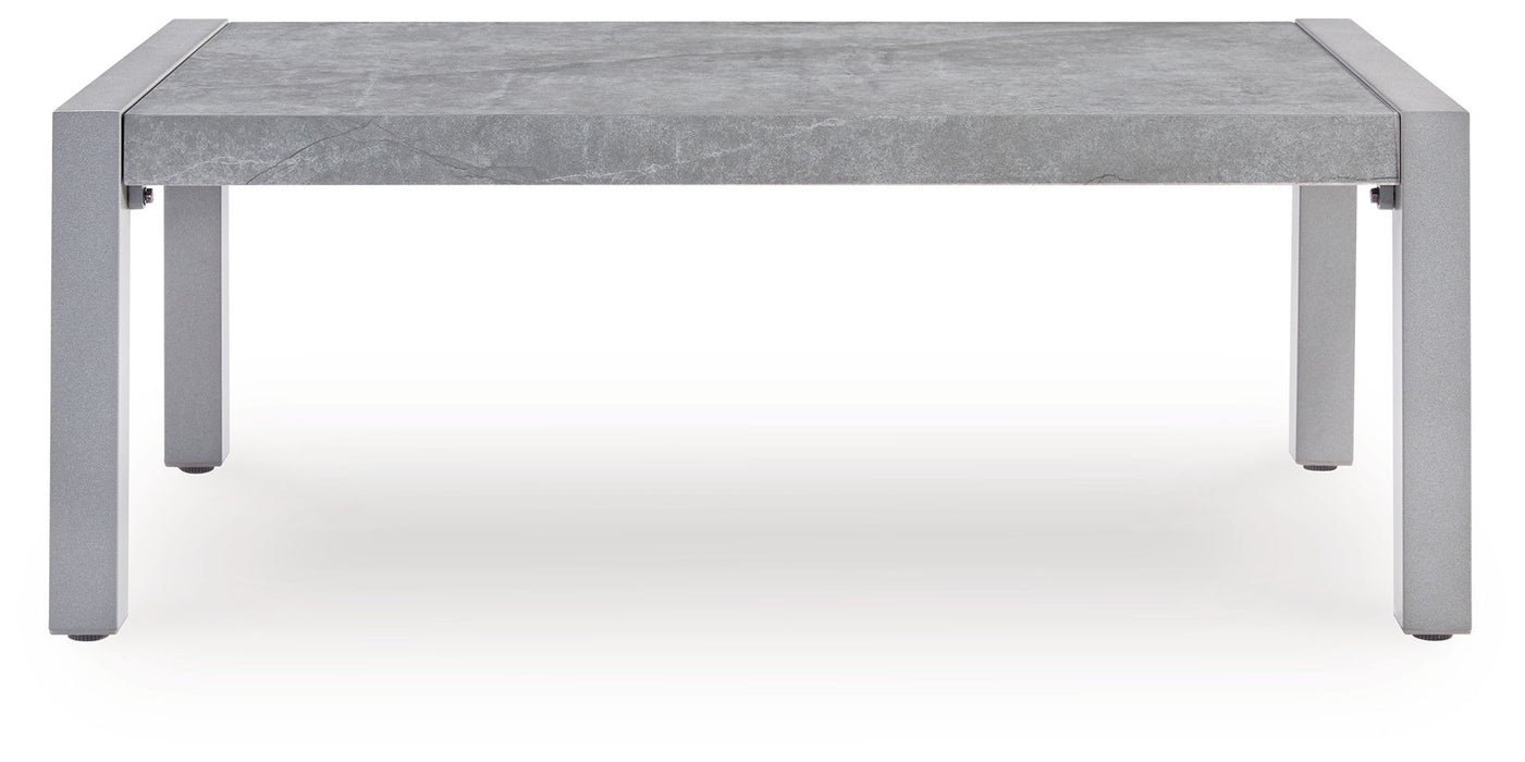 Hurley Park - 4 Pc. - Outdoor Sofa, 2 Lounge Chairs And Coffee Table - Gray – 4 Piece Outdoor Sets by Signature Design by Ashley® at Furniture Wholesale Plus , Nashville furniture store