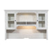 Allyson Park - Jr Executive Credenza Hutch - Wirebrushed White / Charcoal – Hutches by Liberty Furniture at Furniture Wholesale Plus , Nashville furniture store