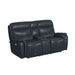Aruba - 2 Piece Living Room Set (Sofa & Loveseat) - Pebble Navy – Reclining Sofas & Loveseats by Elements International at Furniture Wholesale Plus , Nashville furniture store