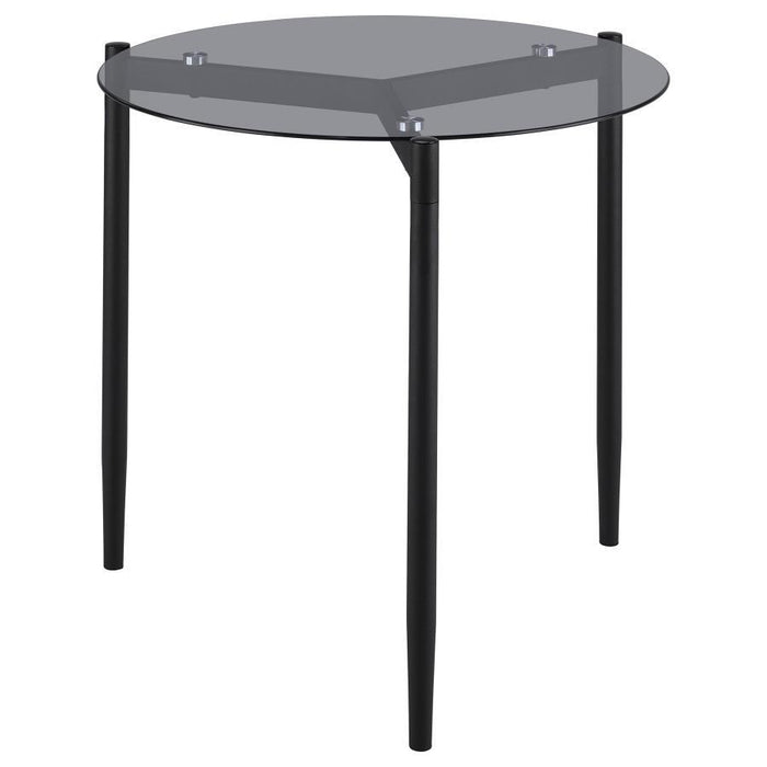 Rosalie - Round Smoked Glass Top Table – End Tables by CoasterEveryday at Furniture Wholesale Plus , Nashville furniture store