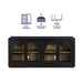 Magnolia - Cathedral Doored Server - Black – Sideboards by Steve Silver Furniture at Furniture Wholesale Plus , Nashville furniture store