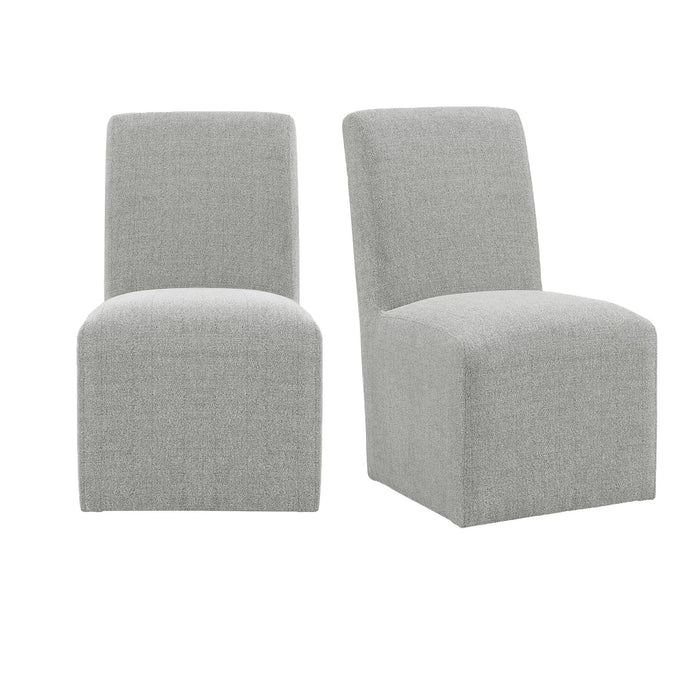 Nero - Upholstered Side Chair (Set of 2) - Gray – Chair Sets by Elements International at Furniture Wholesale Plus , Nashville furniture store