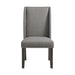 Everdeen - Side Chair With Gray Fabric and Nail Heads (Set of 2) - Charcoal – Chair Sets by Elements International at Furniture Wholesale Plus , Nashville furniture store
