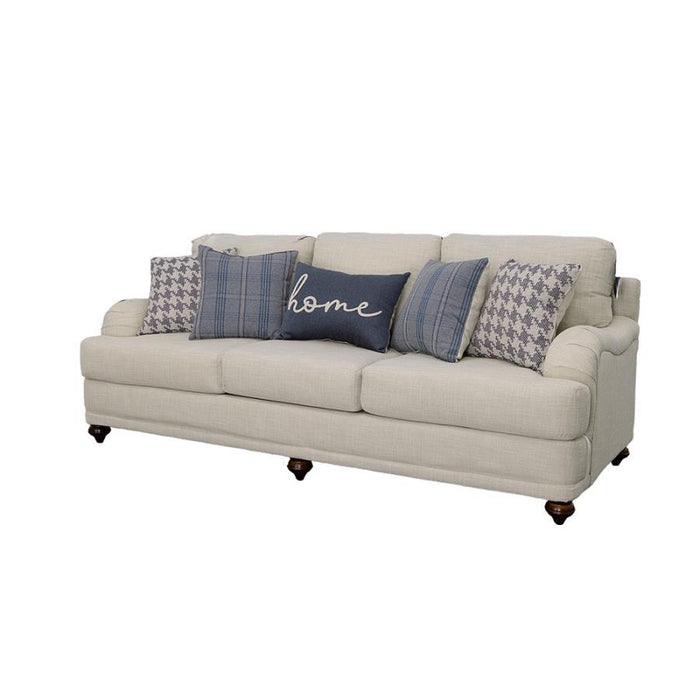 Glenn - Upholstered English Arm Sofa - Light Gray And Blue – Stationary Sofas by CoasterElevations at Furniture Wholesale Plus , Nashville furniture store