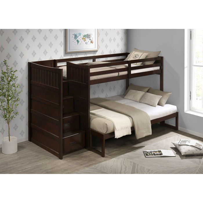 Sami - Step Bunk With Left Headboard – Bunk Beds by Elements International at Furniture Wholesale Plus , Nashville furniture store